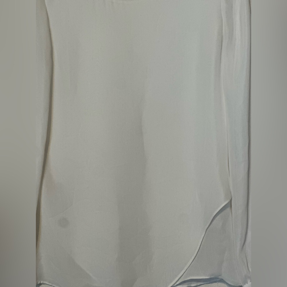 Banana Republic White Long Sleeve Blouse | Size XS | Elegant Minimalist Top NWOT - Picture 6 of 7